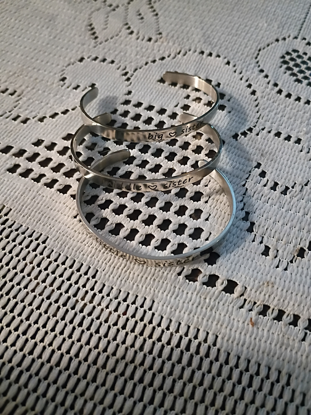 Sister Adjustable Cuff Bracelet